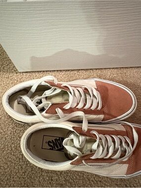 Vans Old Skool Rose Suede & Cream Canvas Sneakers